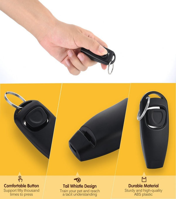 2 In 1 Pet Dog Training Clicker Cat Training Whistles