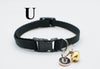 Cat Kitten Neck Collar with Bell and Alphabet Pendant