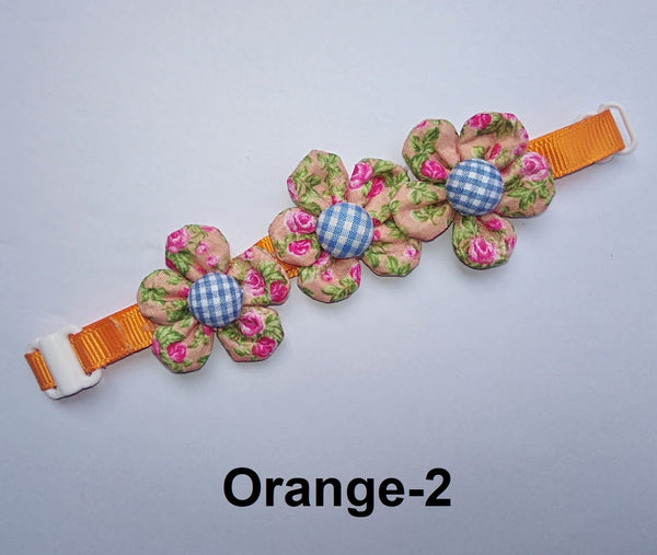 Pet Cat Kitten Nylon Printed Floral Neck Collar