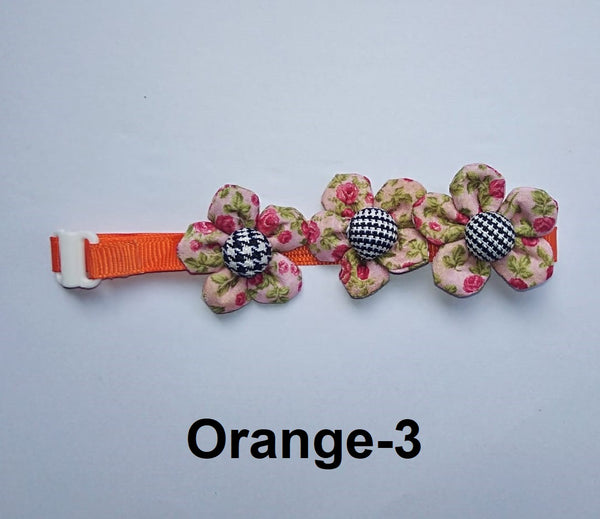 Pet Cat Kitten Nylon Printed Floral Neck Collar