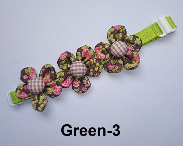 Pet Cat Kitten Nylon Printed Floral Neck Collar