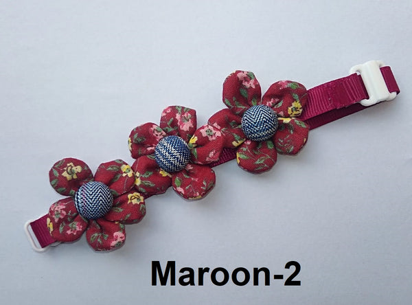 Pet Cat Kitten Nylon Printed Floral Neck Collar