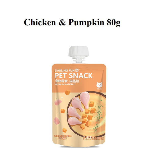 Cat Snacks Tuna Chicken Salmon Yolk Cranberry Cat Creamy Treat