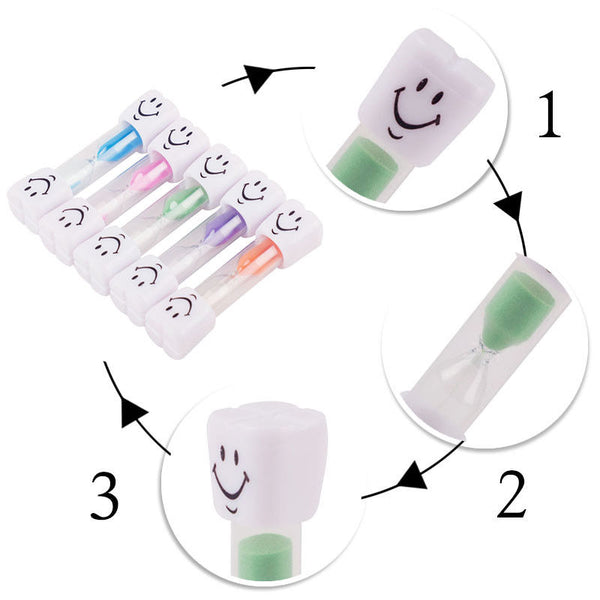 03 Minutes Children Kids Toothbrush Timer Hourglass Bath Sand Clock Timers