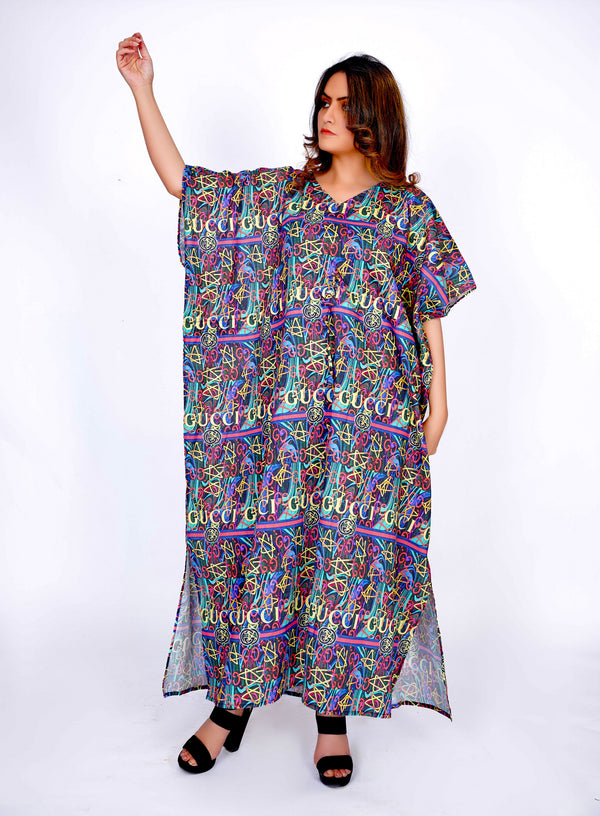Cotton Caftan Batwing Sleep Nightwear Lounge Top Loungewear Maternity Poncho Night Dress