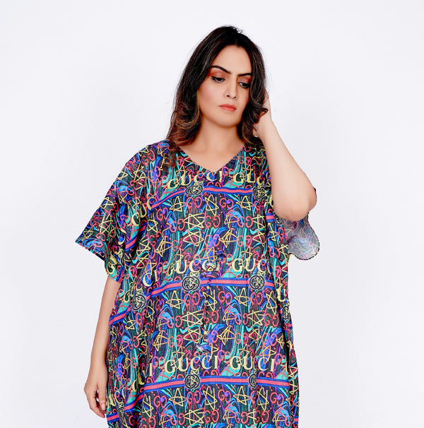 Cotton Caftan Batwing Sleep Nightwear Lounge Top Loungewear Maternity Poncho Night Dress