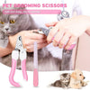 Stainless Steel Cat Dog Pets Nail Cutter with Filer Care Scissors Clippers