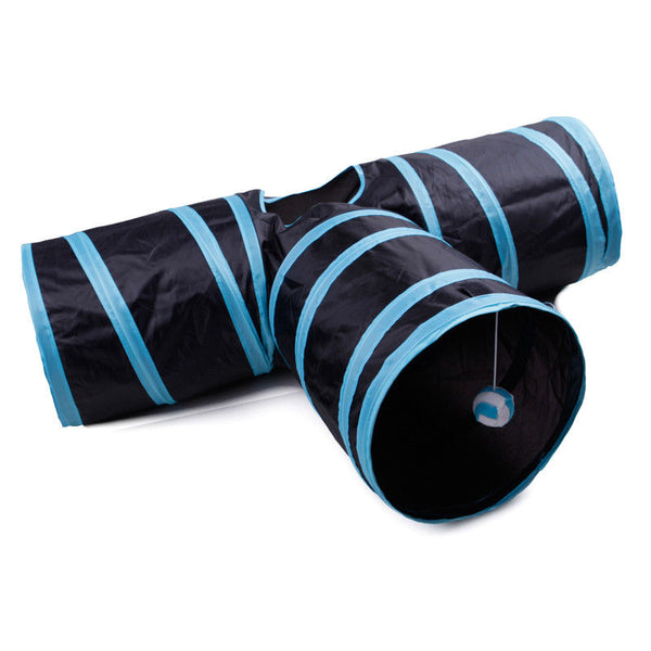 3 Way Pets Tunnel Tube Toy for Kittens Cat Puppies Rabbits